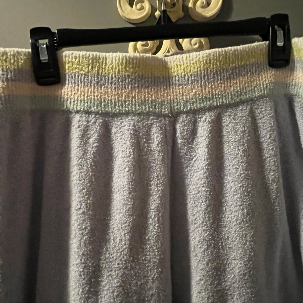 Loveshackfancy Blue Joggers With Patterned Trim - image 1